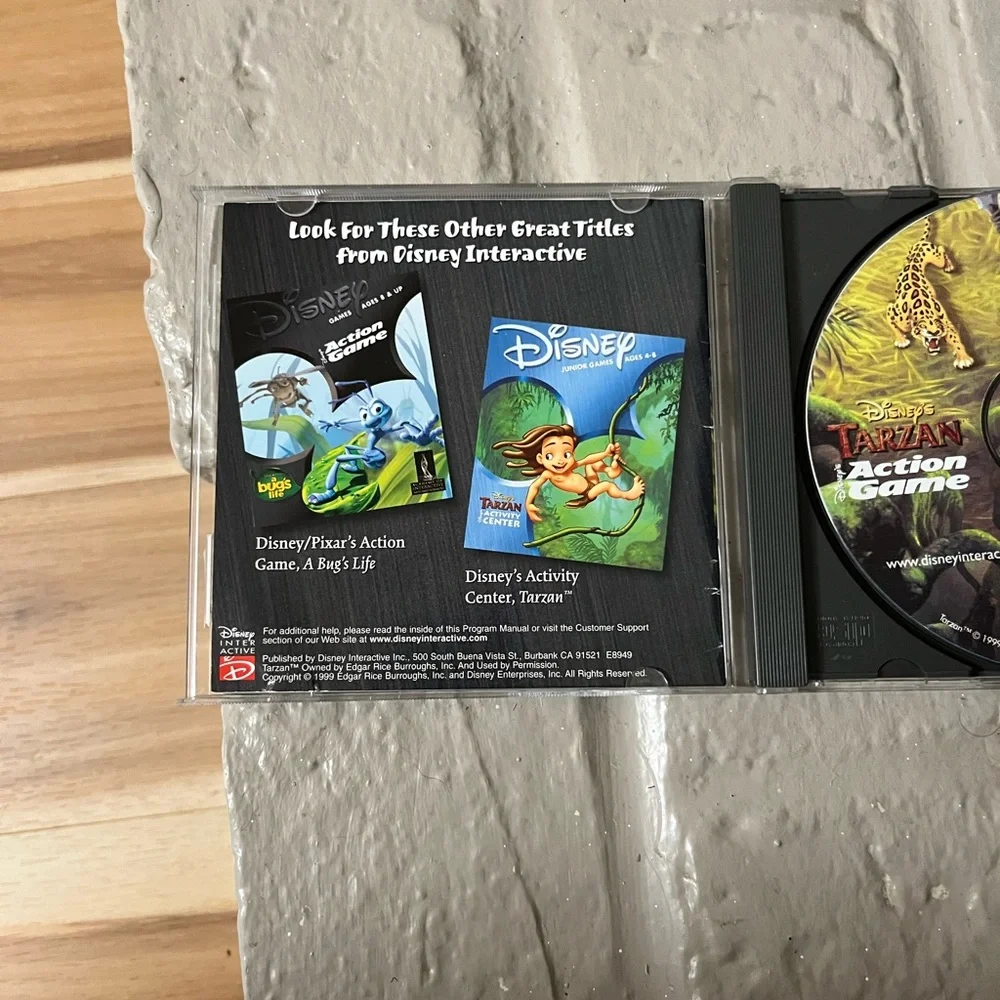 Vintage Disney Tarzan cd-rom game